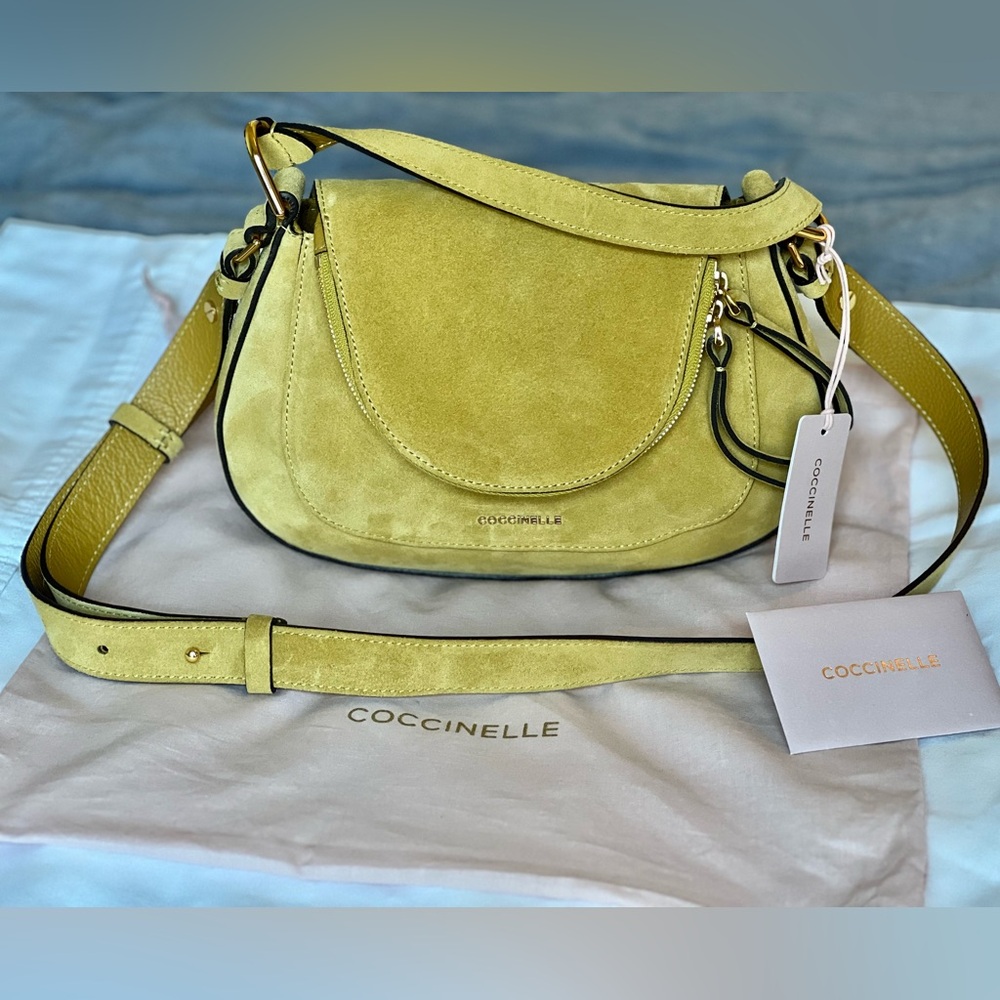 Coccinelle Sole Suede Small in yellow